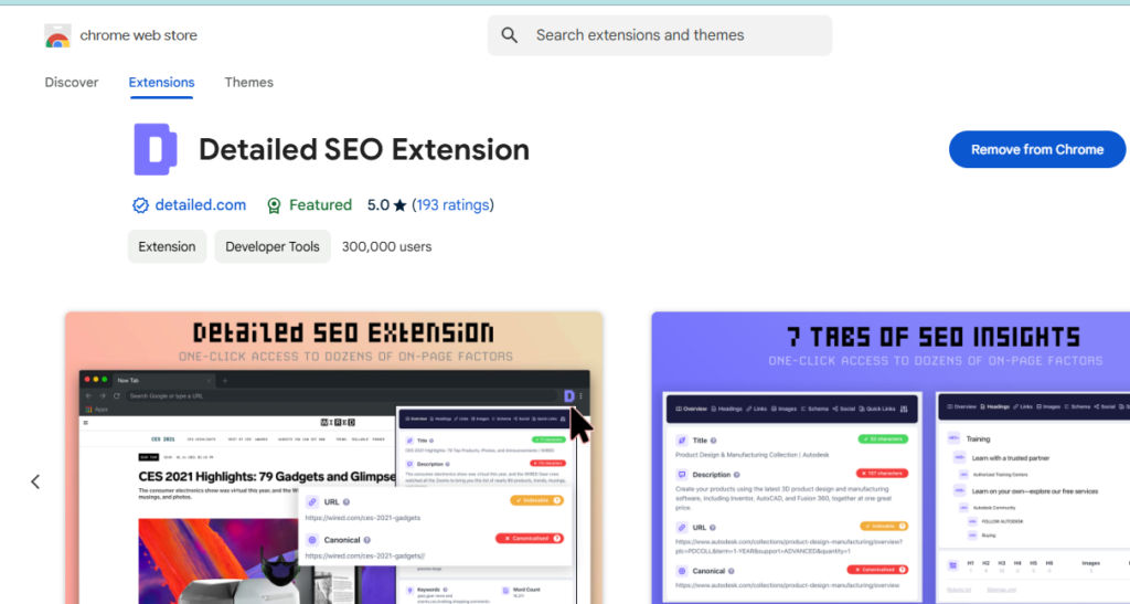 Detailed SEO