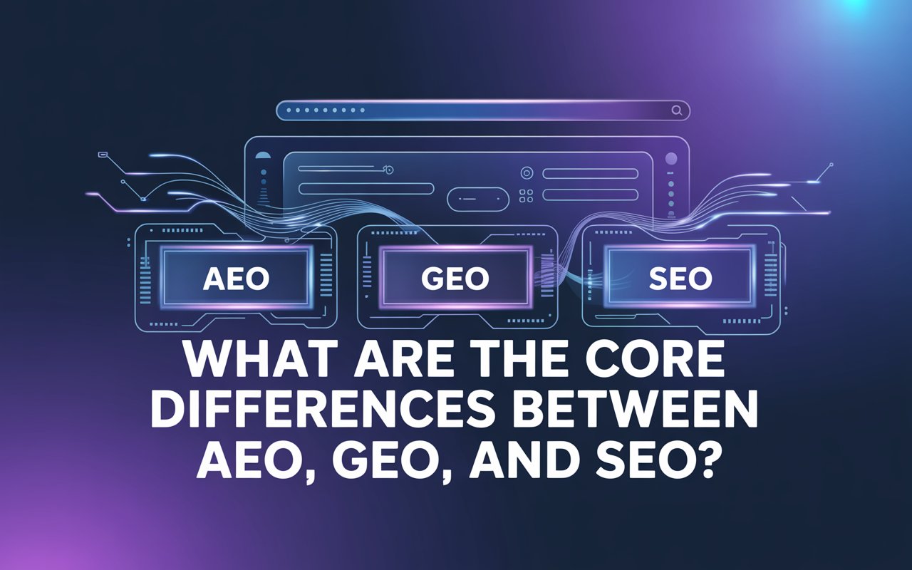 Read more about the article What are the Core Differences Between AEO, GEO, and SEO?