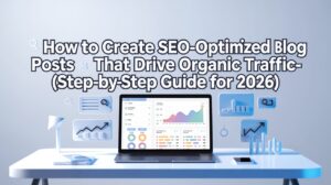 Read more about the article How to Create SEO-Optimized Blog Posts That Drive Organic Traffic-(Step-by-Step Guide for 2026)