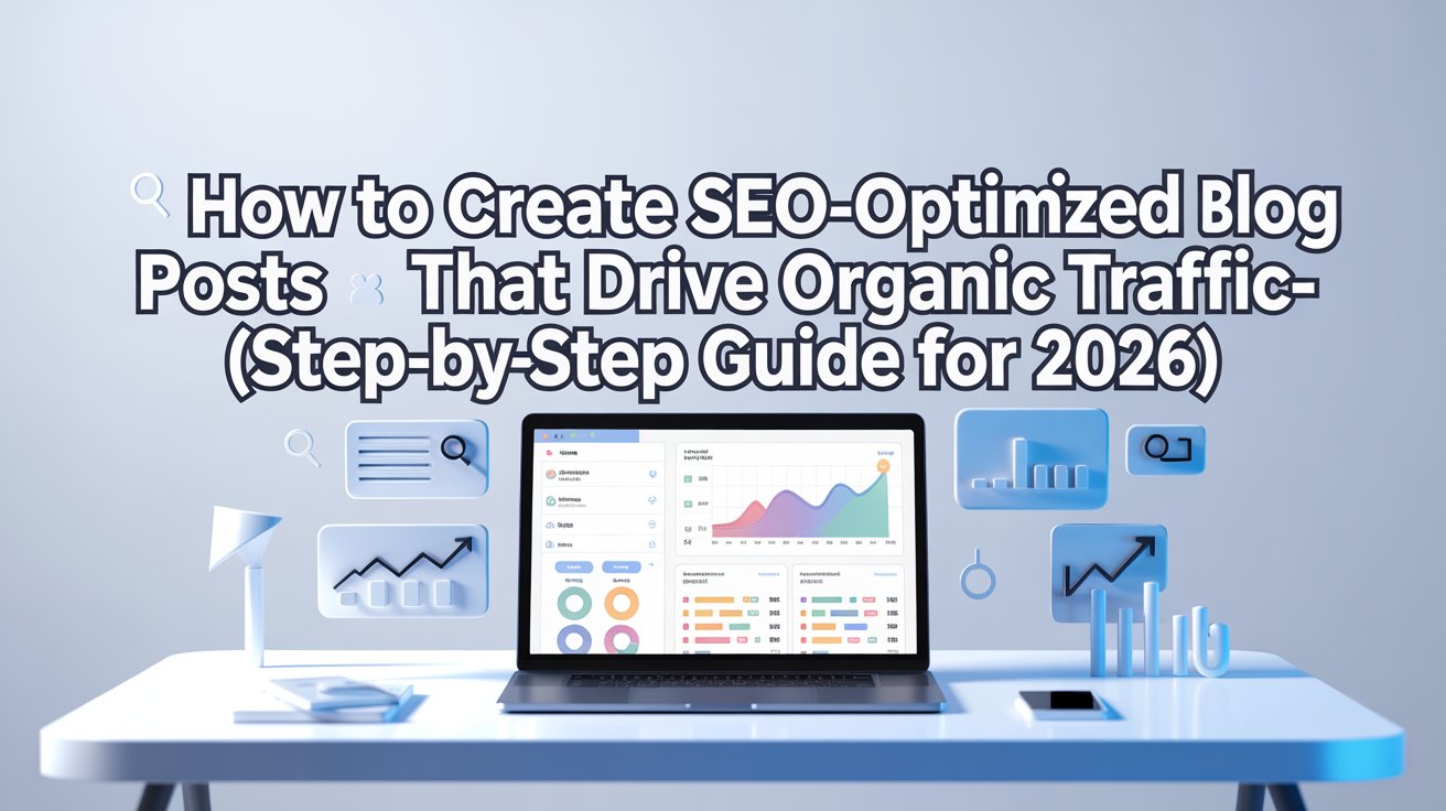 Read more about the article How to Create SEO-Optimized Blog Posts That Drive Organic Traffic-(Step-by-Step Guide for 2026)
