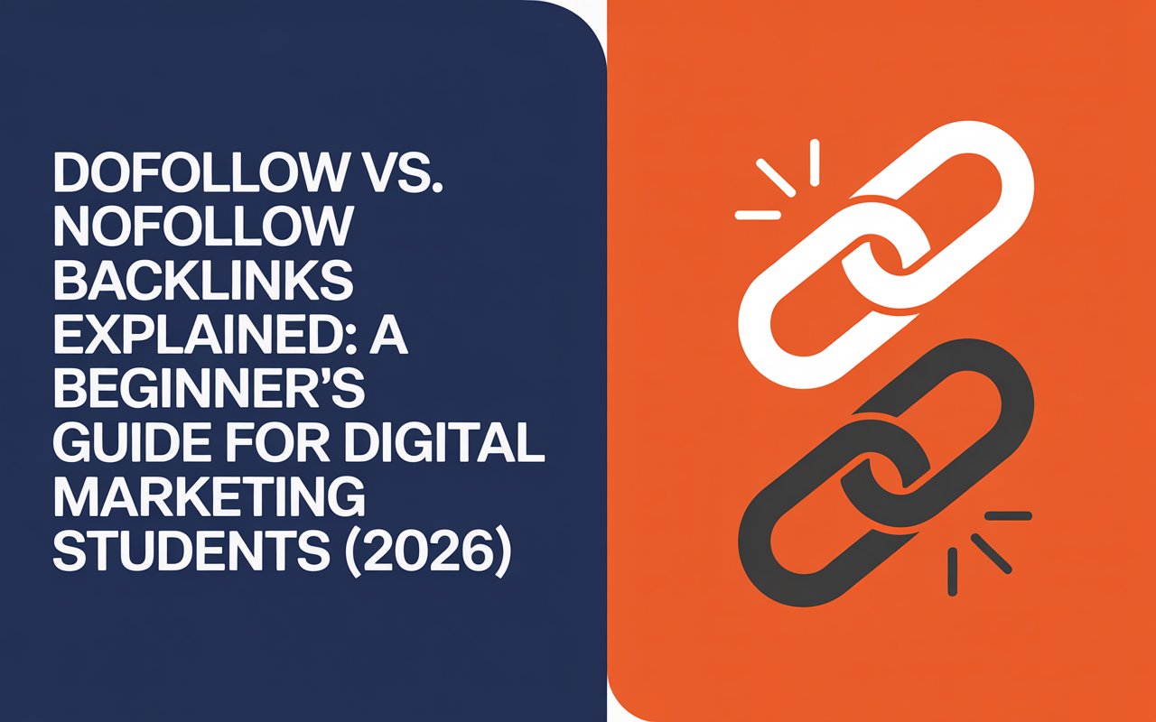 Read more about the article Dofollow vs. Nofollow Backinks Explained: A Beginner’s Guide for Digital Marketing Students (2026)