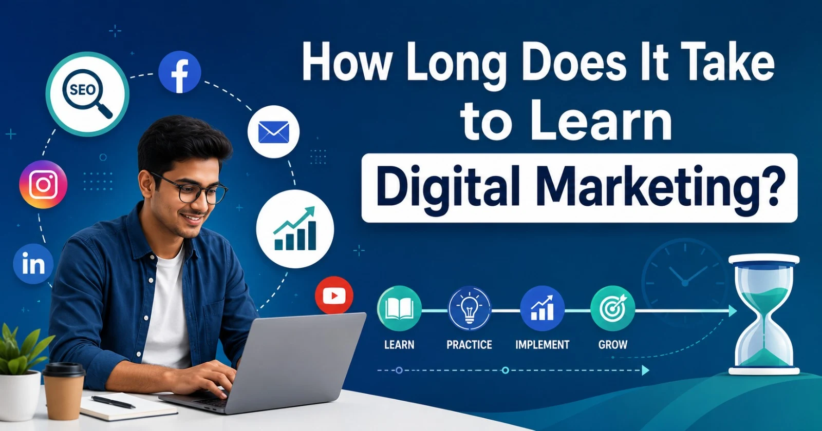 Read more about the article How Long Does It Take to Learn Digital Marketing?